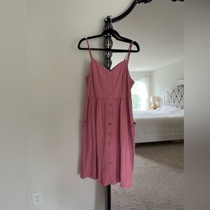 Mauve cotton dress